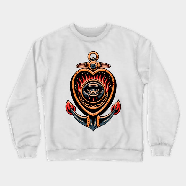 the heart tattoo Crewneck Sweatshirt by donipacoceng